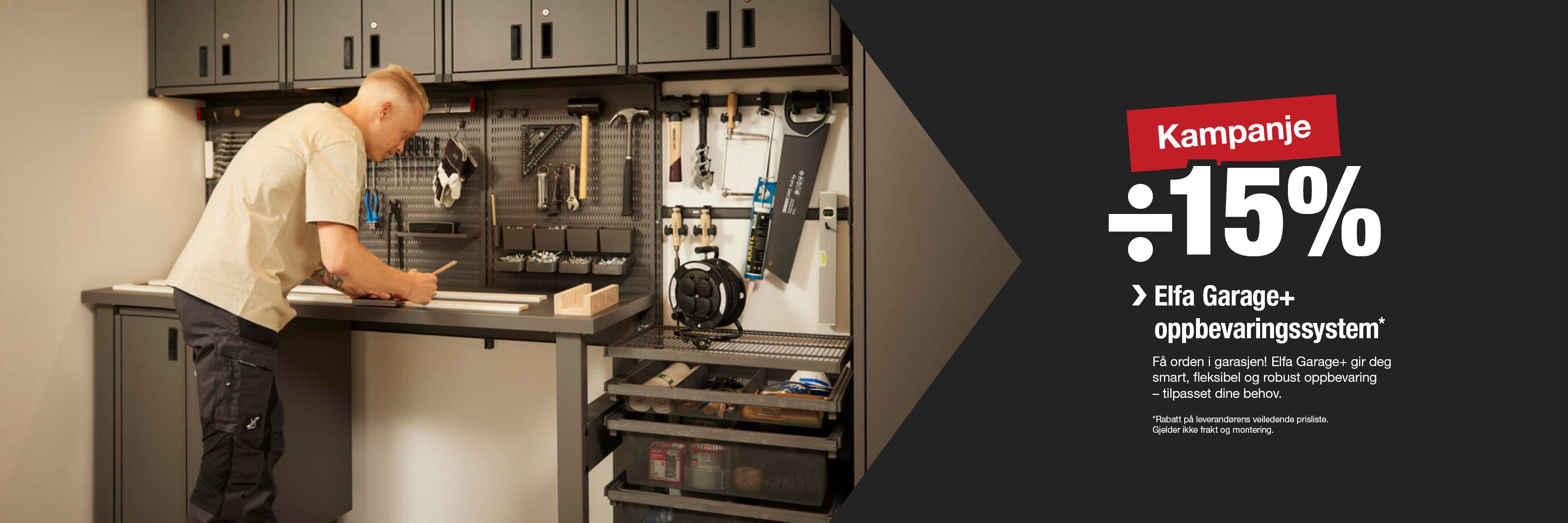 Skap orden i garasjen med Elfa Garage+ – Skreddersydd oppbevaring for dine behov
