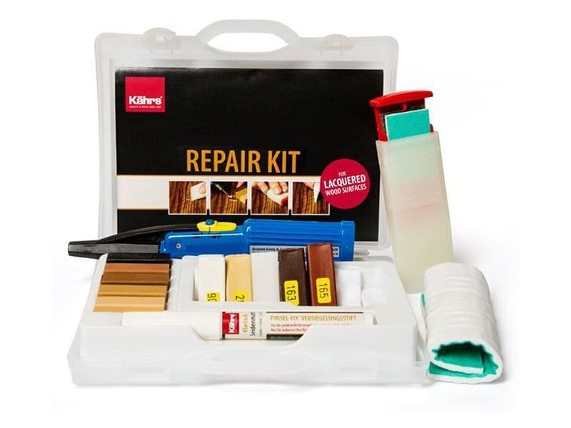 Reparasjonssett fra Kährs for å reparere parkettgulv.
