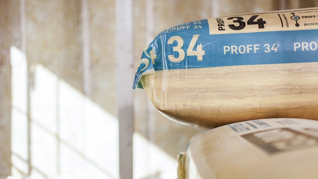 Proff 34 glassullisolasjon fra Glava.